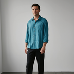 Harmonie Urbaine | Chemise Homme à Manches Longues avec Col Classique | Élégance Décontractée pour Toutes Occasions 6
