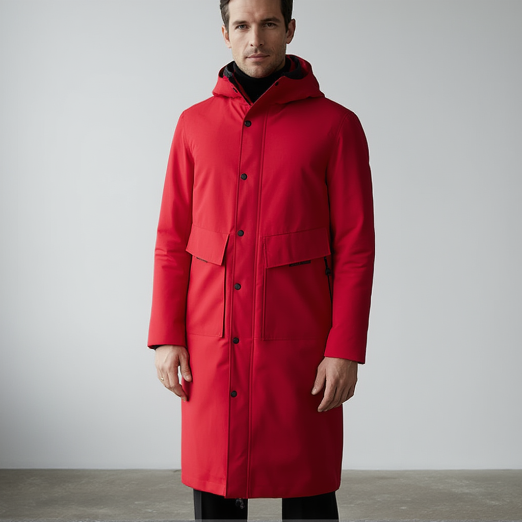 Parka Longue Matelassée avec Capuche pour Hommes | Isolation Efficace pour Hiver 2