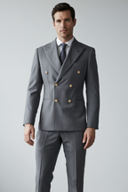 Élégance Britannique | Costume Trois Pièces avec Blazer Ajusté | Look Raffiné pour Occasions Formelles 3