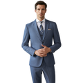 Costume 3 Pièces Homme en Polyviscose avec Coupe Slim Fit | Élégance Moderne pour Toutes Occasions 1