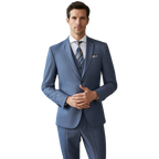 Costume 3 Pièces Homme en Polyviscose avec Coupe Slim Fit | Élégance Moderne pour Toutes Occasions 1