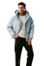 DoudouX | Doudoune Homme Longue avec Capuche Enveloppante | Isolation Optimale pour Hiver 6