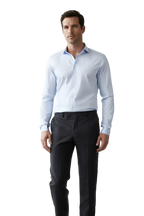 Élégance Classique | Chemise en Coton Bleu pour Homme avec Finitions Soignées | Style Polyvalent pour Toutes Occasions 1