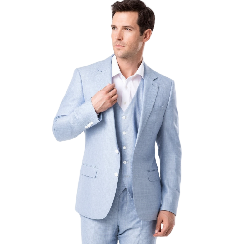 Costume 3 Pièces Homme Slim Fit en Polyester avec Finitions Impeccables | Élégance Polyvalente 1