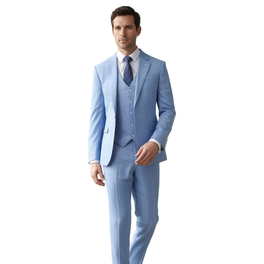 Costume 3 Pièces Homme Slim Fit en Polyester avec Finitions Impeccables | Élégance Polyvalente 2