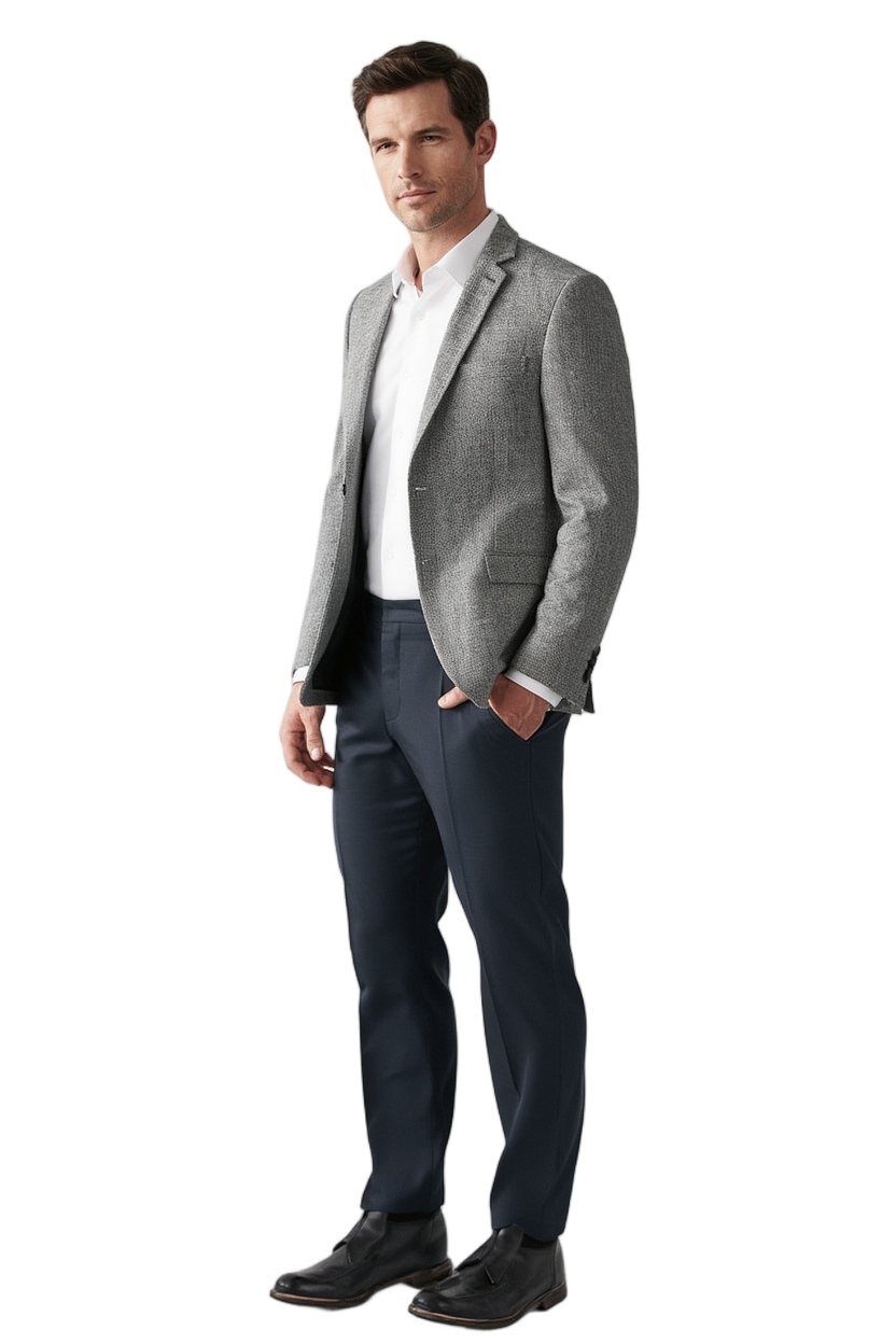 Veste de Costume Moderne pour Homme avec Silhouette Structurée | Élégance et Confort pour Mi-Saison 6