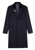 Manteau Élégant en Laine avec Col en Velours pour Automne-Hiver - Style Sophistiqué 6