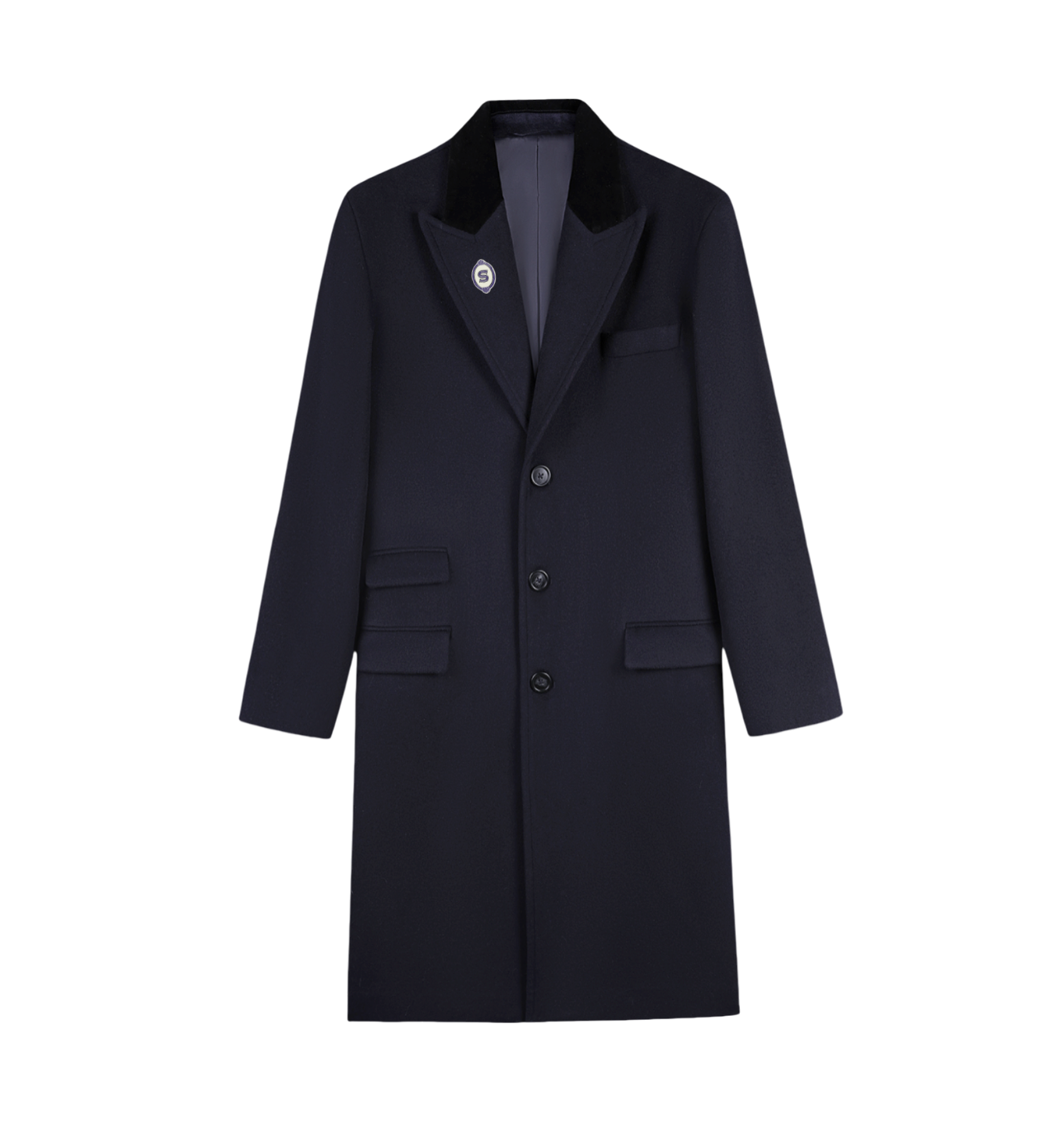 Manteau Élégant en Laine avec Col en Velours pour Automne-Hiver - Style Sophistiqué 7