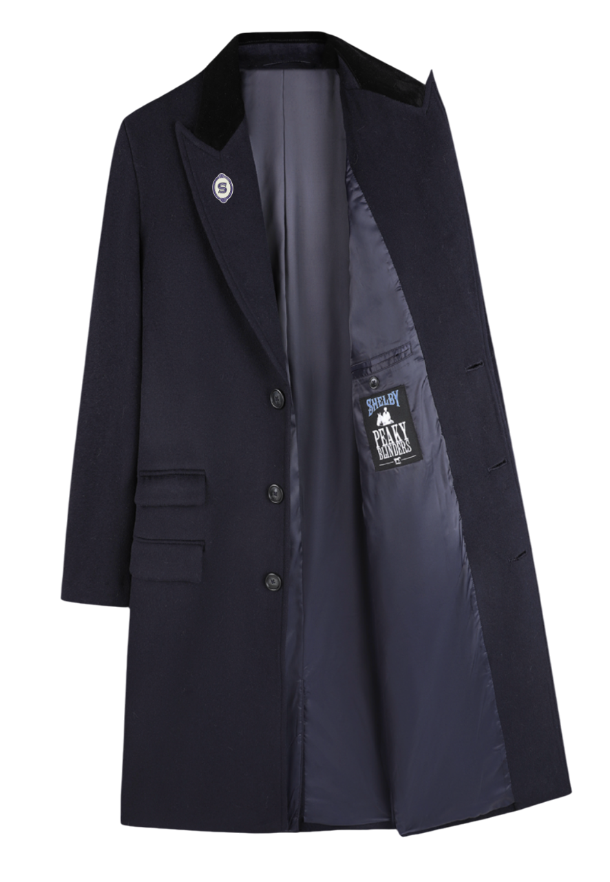 Manteau Élégant en Laine avec Col en Velours pour Automne-Hiver - Style Sophistiqué 9