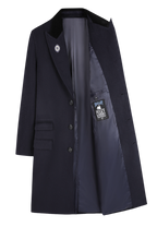 Manteau Élégant en Laine avec Col en Velours pour Automne-Hiver - Style Sophistiqué 9