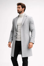 Manteau Hiver Homme Long avec Coupe Structurée | Élégance et Confort pour l'Hiver 8