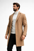 Manteau Hiver Homme Long avec Coupe Structurée | Élégance et Confort pour l'Hiver 9