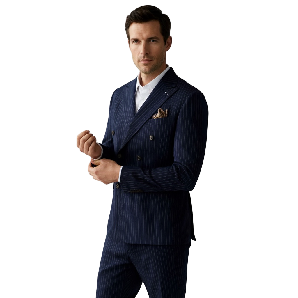 Costume Homme Mariage Slim 2 Pièces en Polyester avec Drapé Fluide | Élégance et Confort pour Événements Formels 2