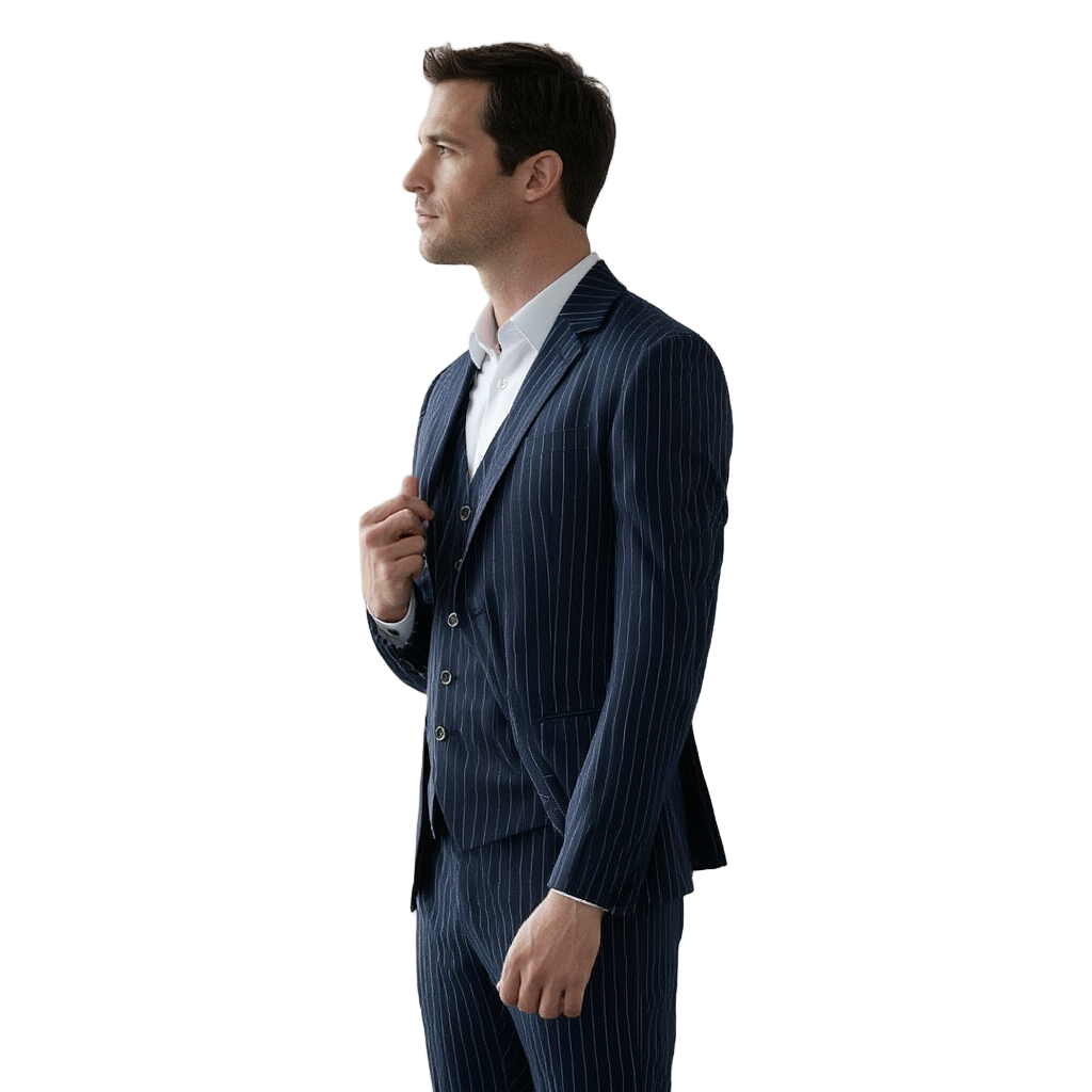Costume 3 Pièces Homme Slim Fit avec Motif Carreaux Classique | Élégance et Confort Optimal 11