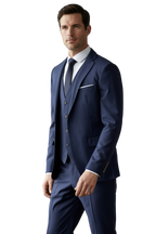 Élégance Masculine | Costume Trois Pièces avec Blazer Ajusté | Style Contemporain pour Cérémonies 1