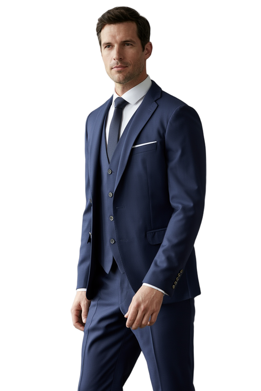 Élégance Masculine | Costume Trois Pièces avec Blazer Ajusté | Style Contemporain pour Cérémonies 1