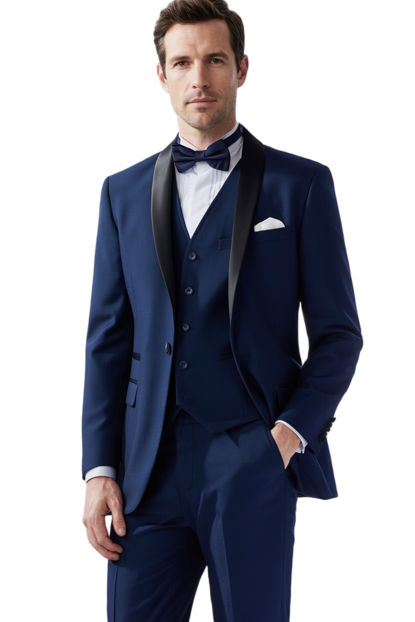 Costume Homme Mariage | Costume 3 Pièces Ajusté avec Blazer et Gilet | Élégance pour Cérémonies 1