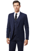 Costume Trois Pièces Élégant avec Blazer Ajusté et Motif Carreaux pour Style Polyvalent 1