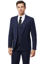 Costume Trois Pièces Élégant avec Blazer Ajusté et Motif Carreaux pour Style Polyvalent 1