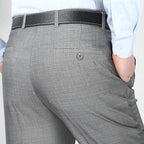 Élégance Masculine | Pantalon Habillé en Mélange Polyester et Soie avec Coupe Traditionnelle | Confort Optimal pour Occasions Formelles 6