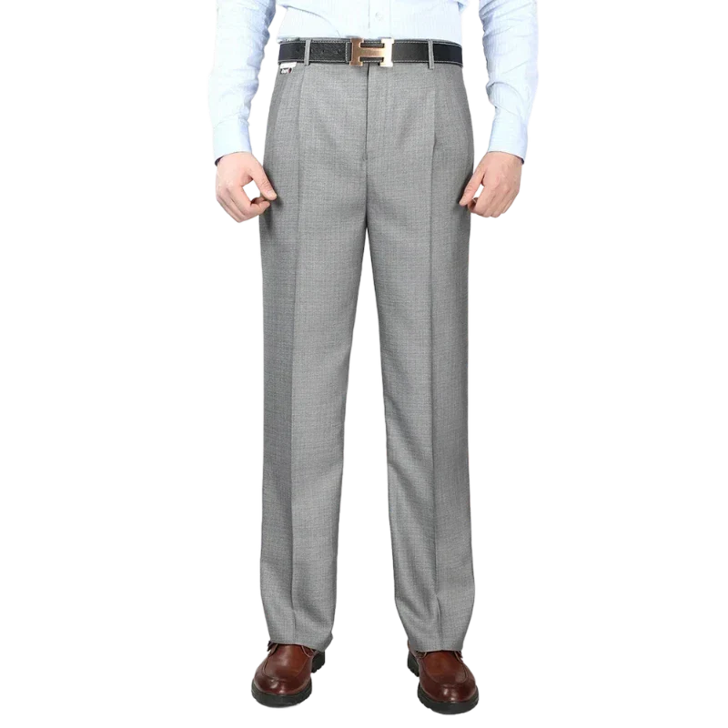 Élégance Masculine | Pantalon Habillé en Mélange Polyester et Soie avec Coupe Traditionnelle | Confort Optimal pour Occasions Formelles 7