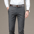 Élégance Classique | Pantalon Habillé Rayé pour Homme avec Coupe Moderne | Confort Optimal pour Occasions Formelles 15