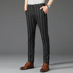 Pantalon Habillé Rayé pour Homme avec Coupe Slim Fit | Élégance et Confort au Bureau 6