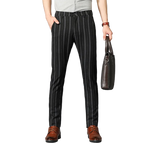 Pantalon Habillé Rayé pour Homme avec Coupe Slim Fit | Élégance et Confort au Bureau 7