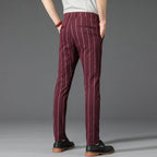 Pantalon Habillé Rayé pour Homme avec Coupe Slim Fit | Élégance et Confort au Bureau 10