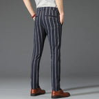 Pantalon Habillé Rayé pour Homme avec Coupe Slim Fit | Élégance et Confort au Bureau 14