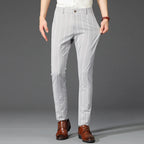 Pantalon Habillé Rayé pour Homme avec Coupe Slim Fit | Élégance et Confort au Bureau 15