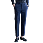 Pantalon Homme Slim Fit avec Rayures Craie - Tissu Confortable pour Élégance Moderne 7