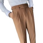 Pantalon Homme Slim Taille Haute en Polyester avec Confort Optimal | Élégance Moderne pour Style Professionnel 7