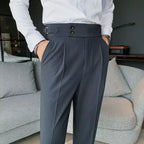 Pantalon Homme Slim Taille Haute en Polyester avec Confort Optimal | Élégance Moderne pour Style Professionnel 13