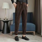 Élégance Classique | Pantalon Homme Côtelé avec Texture Distinctive | Confort Optimal pour Tenue Professionnelle 6