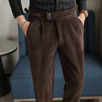 Élégance Classique | Pantalon Homme Côtelé avec Texture Distinctive | Confort Optimal pour Tenue Professionnelle 8