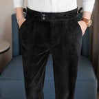 Élégance Classique | Pantalon Homme Côtelé avec Texture Distinctive | Confort Optimal pour Tenue Professionnelle 13