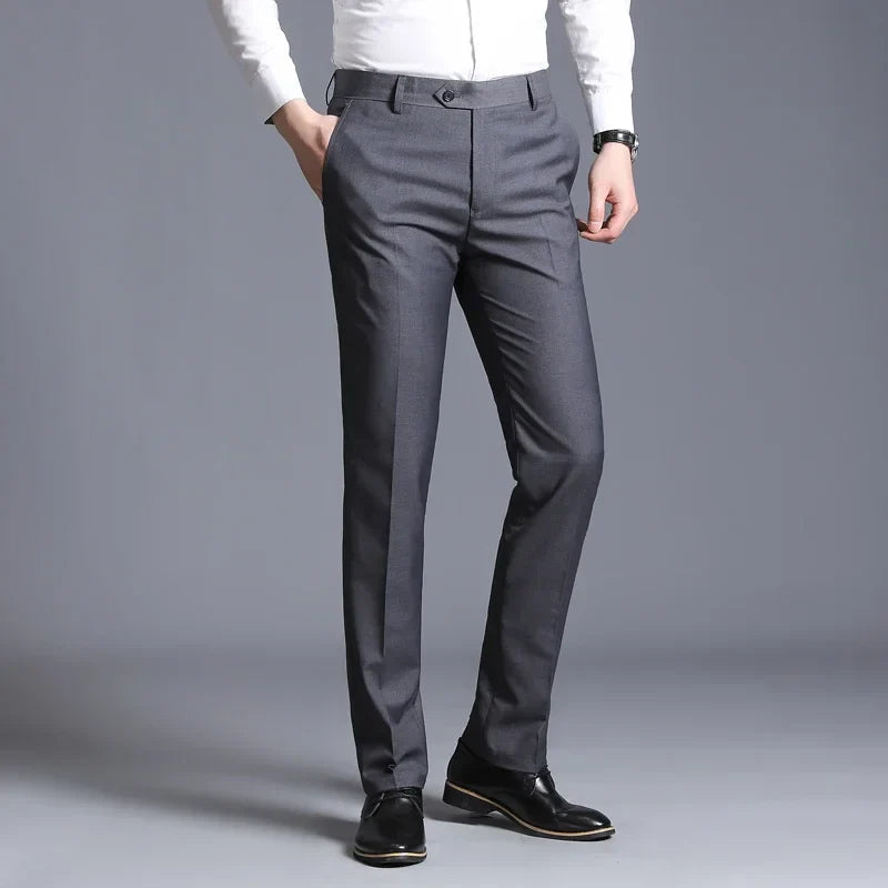 Pantalon Tailleur Homme Élastique avec Tissu Respirant | Confort Optimal pour Élégance au Bureau 9