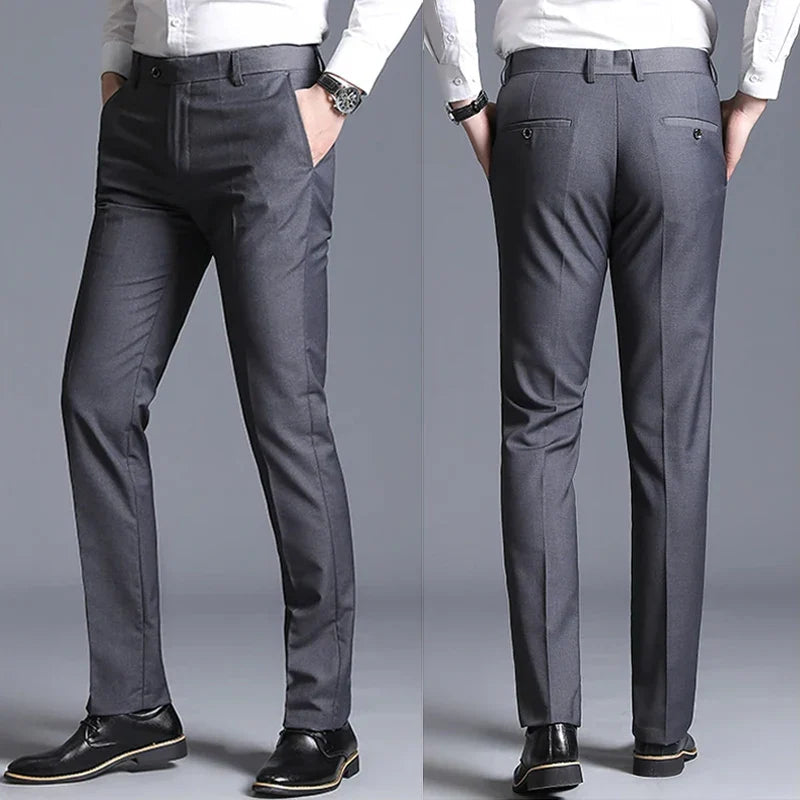 Pantalon Tailleur Homme Élastique avec Tissu Respirant | Confort Optimal pour Élégance au Bureau 10