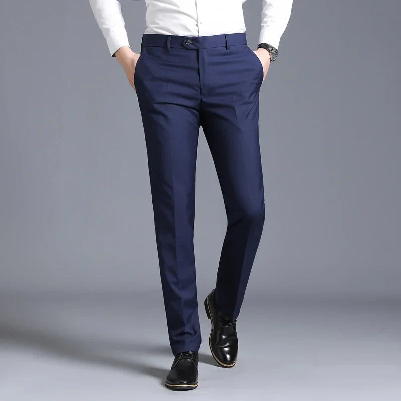 Pantalon Tailleur Homme Élastique avec Tissu Respirant | Confort Optimal pour Élégance au Bureau 11