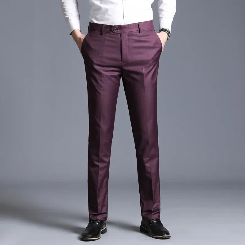 Pantalon Tailleur Homme Élastique avec Tissu Respirant | Confort Optimal pour Élégance au Bureau 12