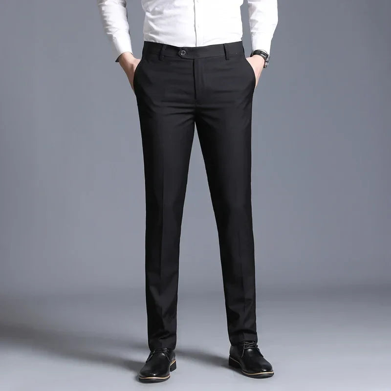 Pantalon Tailleur Homme Élastique avec Tissu Respirant | Confort Optimal pour Élégance au Bureau 13