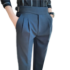Pantalon Homme Slim Ajustable avec Taille Haute | Élégant et Confortable pour Toutes Occasions 7