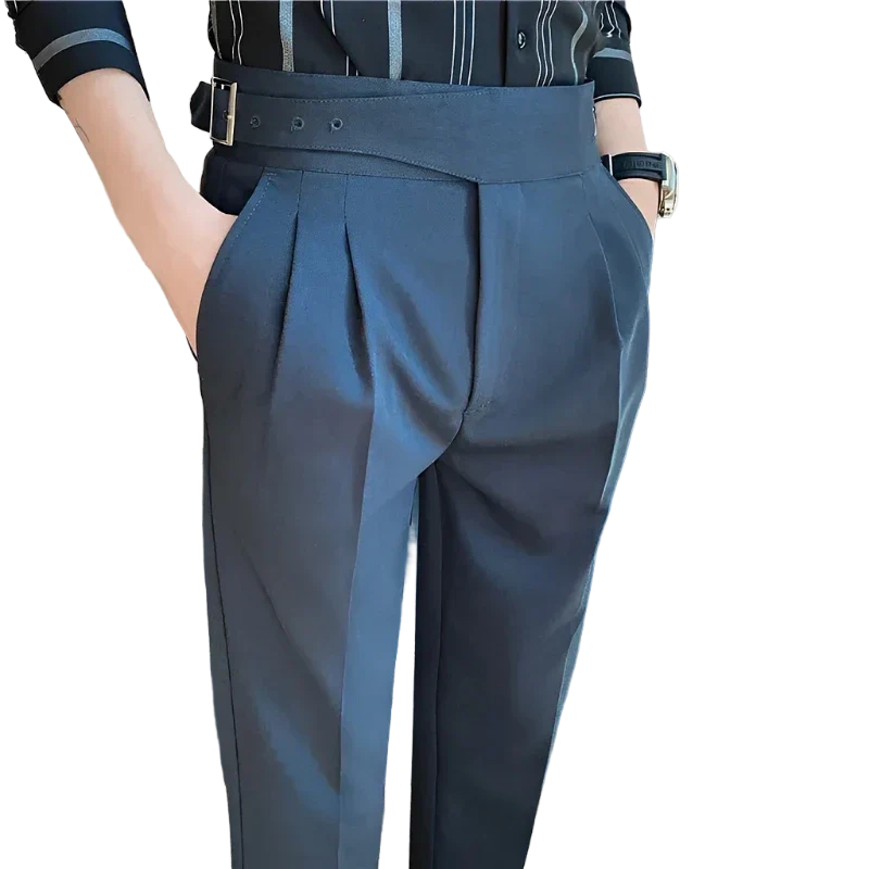 Pantalon Homme Slim Ajustable avec Taille Haute | Élégant et Confortable pour Toutes Occasions 7
