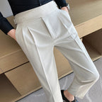 Pantalon Homme Slim Ajustable avec Taille Haute | Élégant et Confortable pour Toutes Occasions 9