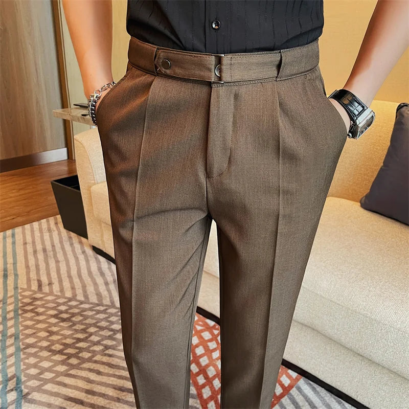 Pantalon Homme Slim en Polyester avec Coupe Moderne | Élégance et Confort au Quotidien 7