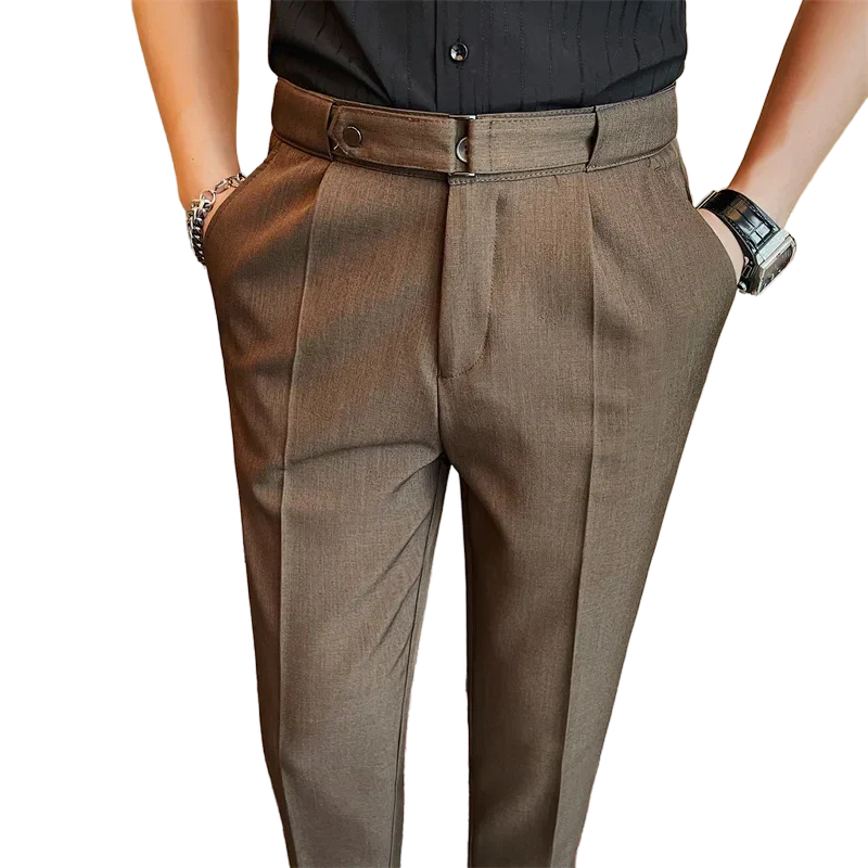 Pantalon Homme Slim en Polyester avec Coupe Moderne | Élégance et Confort au Quotidien 8