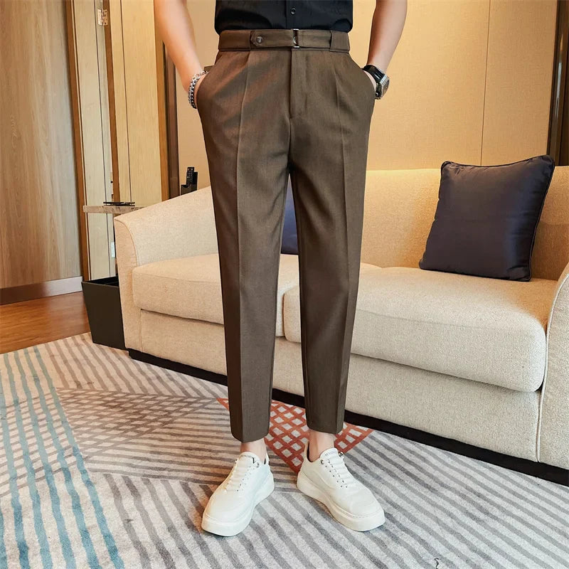Pantalon Homme Slim en Polyester avec Coupe Moderne | Élégance et Confort au Quotidien 9
