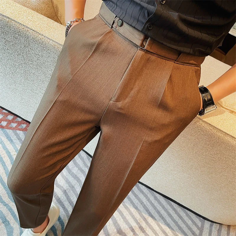 Pantalon Homme Slim en Polyester avec Coupe Moderne | Élégance et Confort au Quotidien 10