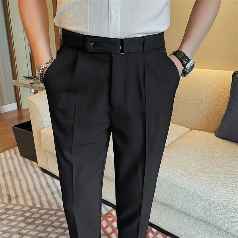 Pantalon Homme Slim en Polyester avec Coupe Moderne | Élégance et Confort au Quotidien 11